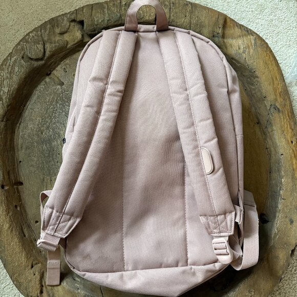 Herschel ash pink/dusty mauve backpack with red/white striped interior - Picture 5 of 6